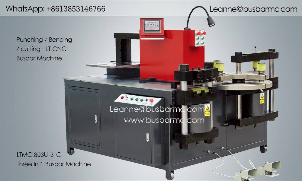 803U 3 C CNC Busbar Machinery Hydraulic Copper Busbar Punching Cutting Bending For Transformer | ماكينة قضبان نحاسية CNC