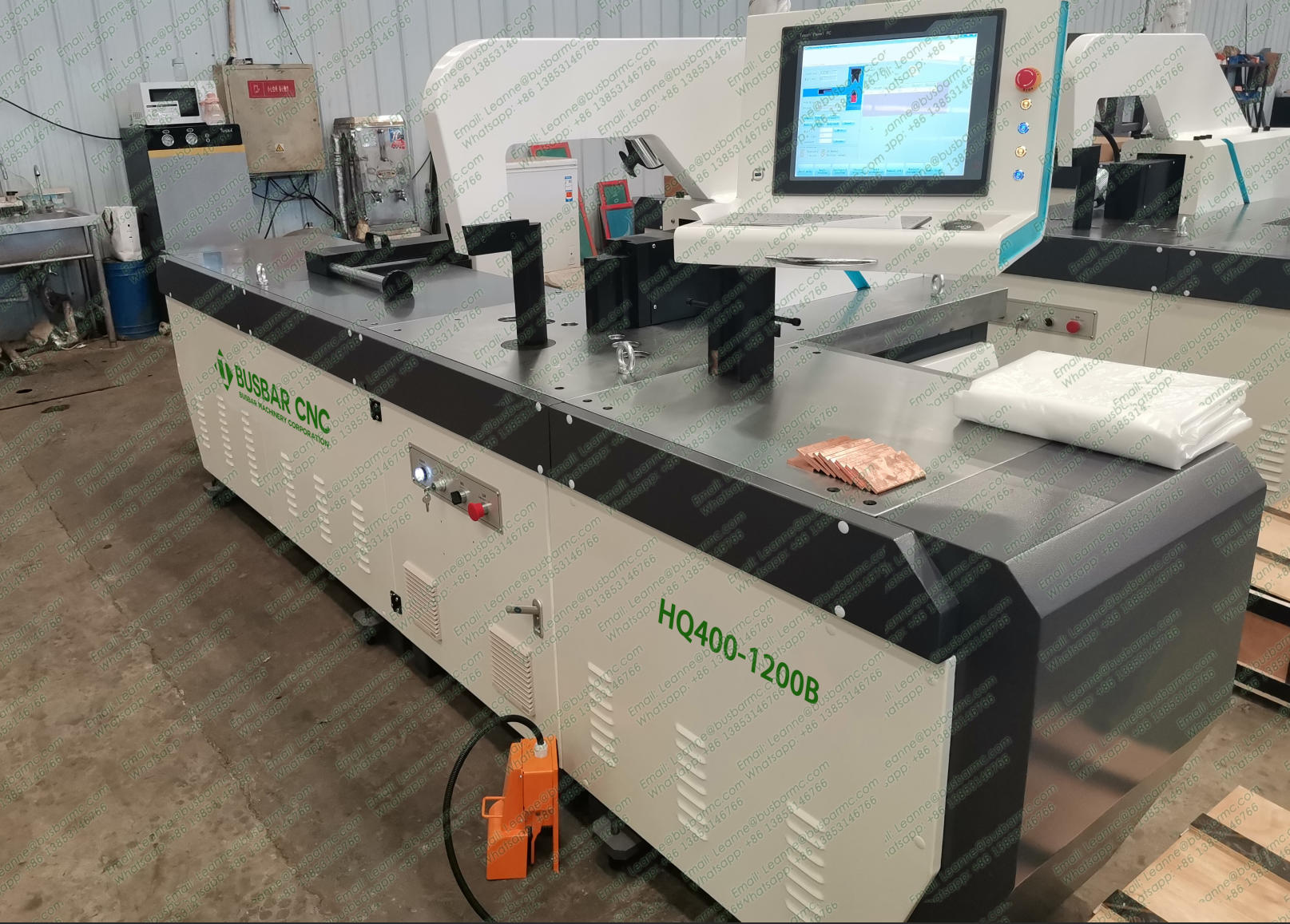 HQ400 1200B Copper CNC Busbar Bending Machine | ماكينة قضبان نحاسية CNC
