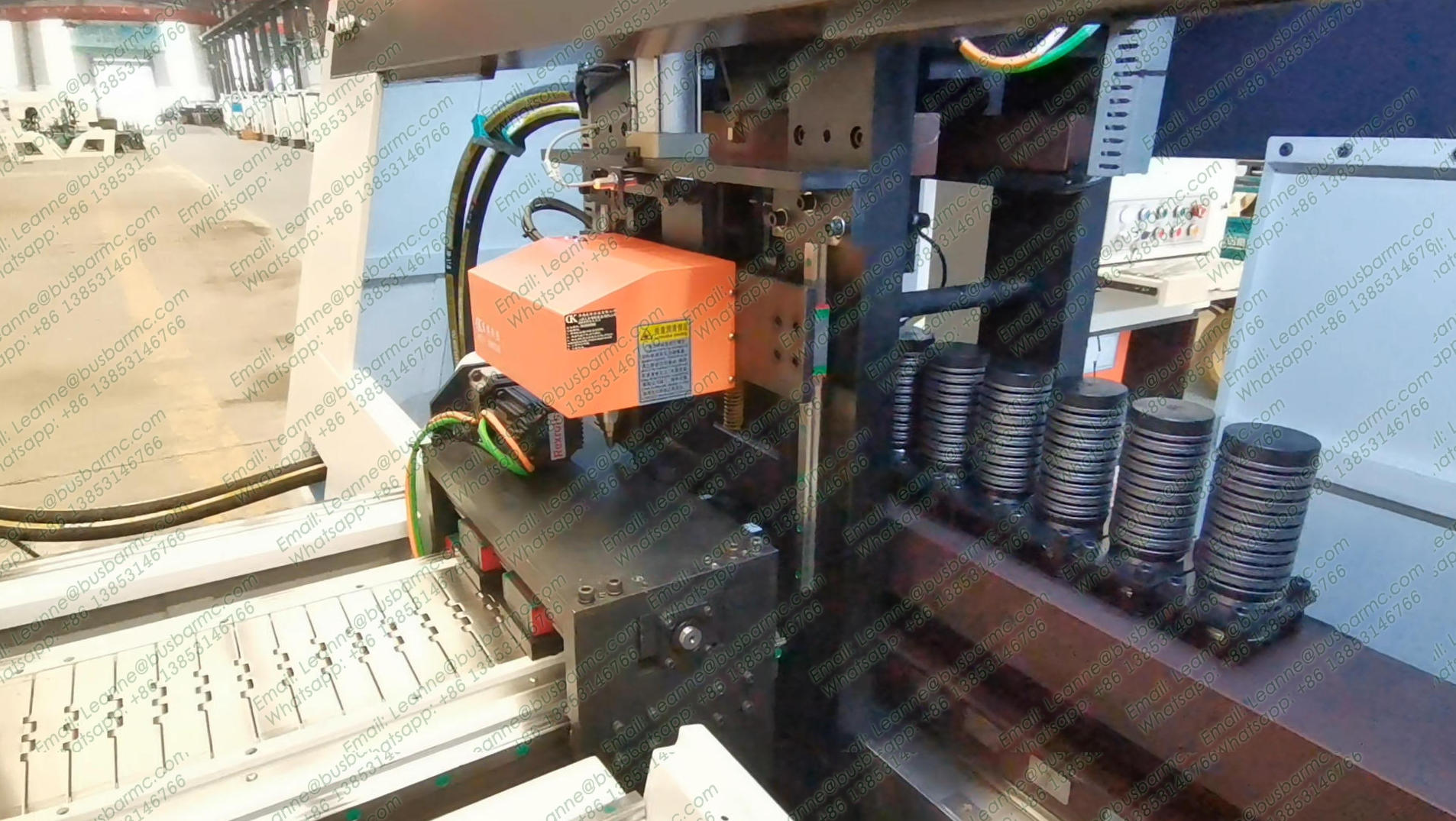Pneumatic ماكينة تعليم for قضبان التوصيل Processing | Integrated Dot Peen Marking System للنحاس & Aluminum قضبان التوصيلs