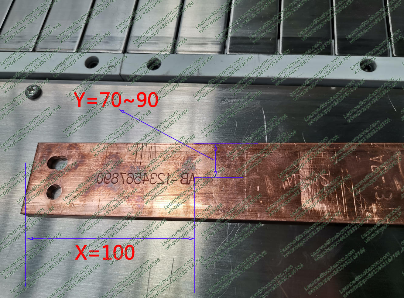 Pneumatic ماكينة تعليم for قضبان التوصيل Processing | Integrated Dot Peen Marking System للنحاس & Aluminum قضبان التوصيلs